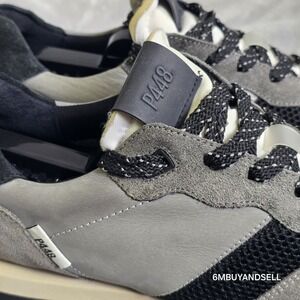 P448 Cancun Sneakers Men 41 Tekno Grey Suede Mesh Italy Luxury Shoes